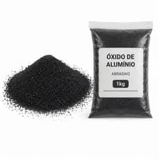 Areia Para Pistola De Jateamento Óxido De Alumínio 1Kg P60