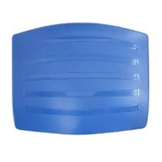 Assento Plástico azul Cadeira Fixa Iso Preto reforma refil POPMOV