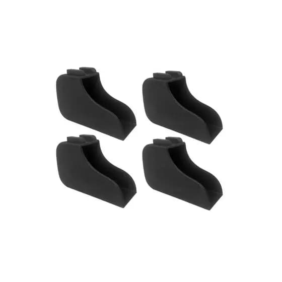 Kit 4 Ponteira Bota Externa Plástica 30x50mm Mesa Longarina POPMOV