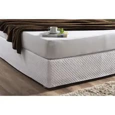 Saia Box Matelada Ultrassonica Casal Padrão Impermeável com Elástico e Viés