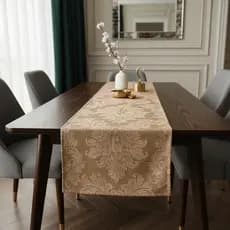 Caminho de Mesa Trilho Moderno Tecido Jacquard 2,70 x 0,40 LongoCozinha Sala De Jantar Elegante