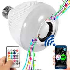 Lampada Musical Caixa com Som e Bluetooth Led Rgb Controle WJ-L2 - Pode ser seu