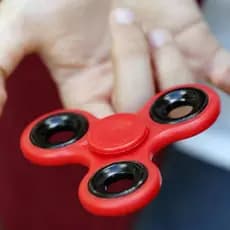 Hand Spinner Vermelho – Brinquedo Fidget Anti-Stress - Pode Ser Seu