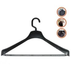 Cabide Kit 5 Unidades Utilitário Camisas, Calças, Coletes, Terno - Gancho Giratório 360 Resistente