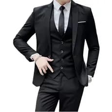 Terno Slim de Luxo Masculino Kit Completo - Blazer + Calça + Colete - Envio imediato