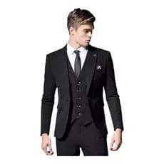 Terno Slim Masculino + Camisa + Gravata