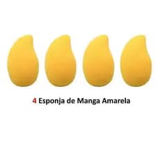 Esponja de Maquiagem Manga Ahania kit 4 Aplicação Uniforme e Versátil