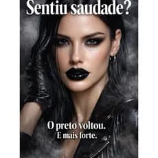 kit batom preto , caxinha presente  com 2 pcs, cor ousada , alta pigmentação hidratante