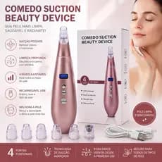 Aspirador de Cravos Removedor de Cravos Elétrico Recarregável USB Limpeza Facial 4 Níveis de Sucção