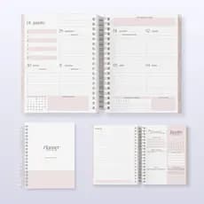 Planner 2026, organização semanal e mensal, planejamento