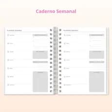 Cadernos de Organização Personalizado, Planners, planejamento estudos.