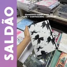 SALDÂO cadernos argolados e reposicionáveis, e capas e contracapas, PRONTA ENTREGA