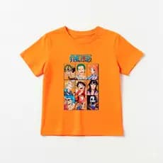 Camiseta Infantil Personagens One Piece T-shirt de Anime Estampada
