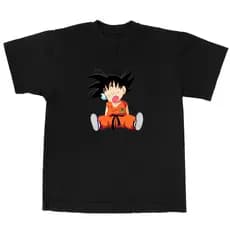 Camiseta de Algodão Infantil Dragon Ball Personagens Estampas Aleatórias