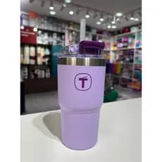 Copo Térmico Big T com Canudo 630ml Lilas