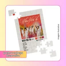 Quebra-Cabeça 60 Peças Decorativo Personalizado 'TWICE ALBUMS' | KPOP