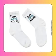 Meia Personalizada Divertida Personalize do Seu Jeito