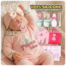 Bebê Reborn Realista 100% Silicone + Itens Pronta Entrega