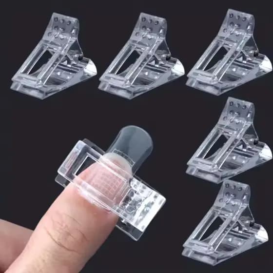 KIT 5 Presilhas para molde F1 polygel poligel presilha para alongamento de unhas