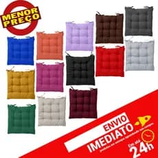 Almofada Assento Cadeira Futton Futon 40x40cm Varias Cores
