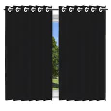 Cortina Blackout Blecaute Preto c/ ilhós 100% PVC Diversos Tamanhos Quarto Sala Escritório