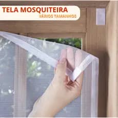 Tela Proteção Mosquiteira Janela Basculante Velcro contra Mosquito Pernilongo Dengue Vários Tamanhos
