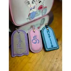 Tag de Mala Personalizada Bordada com Nome | Identificador para Mochila e Bolsa