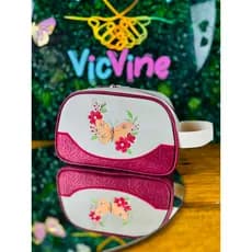 Necessaire Personalizada Bordada Borboleta | Porta Objetos Infantil Feminina