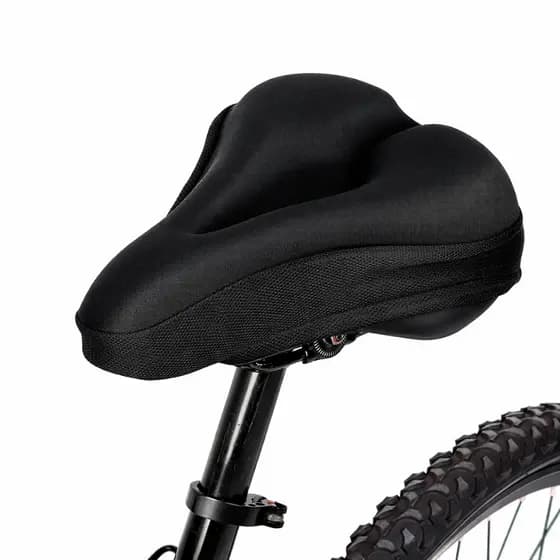 Capa Para Banco Gel Bicicleta Selim Bike Forro Almofada Ajustável Ciclismo Anatômica Confortável