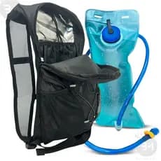 Mochila de Hidratação Impermeável Bolsa + Refil 2 Litros Bike Bicicleta Corrida Trilha Ciclismo