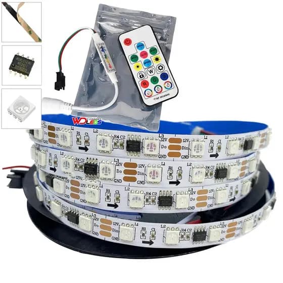 Led Ws2811 Digital Rgb Com Central 366 Som Automotivo Branca