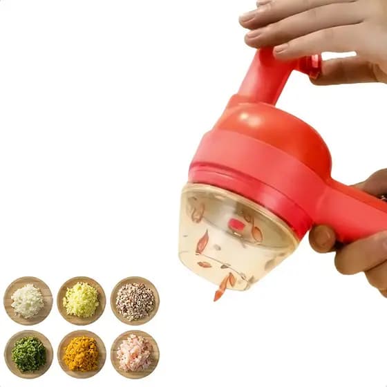 Processador Fatiador de Alimentos Elétrico USB Cortador e Picador para Carnes Frutas Legumes Vegetais