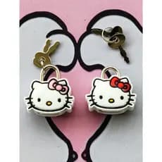Cadeado fofo da Turma da Hello Kitty para bagagem de mão, diário, porta objetos