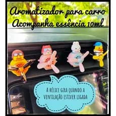 Aromatizante Para Carro com Hélice Giratória + Essência 10ml Cheirinho de Carro Decorativo