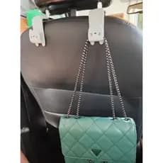 Suporte Gancho Plástico Organizador Para Banco de Carro Pendurar Sacola Bolsa Carro Mulher