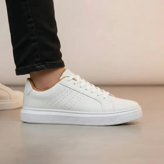 Sapatênis Masculino Branco Sneaker Social Confortável Macio Moderno