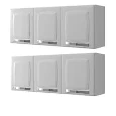 Armários Itatiaia Aéreos Cozinha Metal Branco Espaçoso Resistente Moderno
