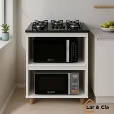 Itatiaia Cooktop 4/5  Bocas Vidro Temperado mais Balcão para  Cozinha Turim – Funcional e Moderno