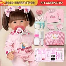 Boneca Bebê Reborn 100% Silicone Realista Pode Banho Completa Promoção