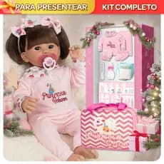 Boneca Bebe Reborn Silicone Kit Completo Promoção Presente