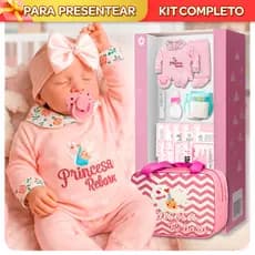 Boneca Bebê Reborn Menina Silicone Envio Rápido Com Itens