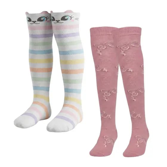Kit 2 Pares de Meia Greande Infantil Selene 5/8 2250