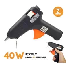Pistola revolver de cola quente fino ou grossa  de 7mm ou 11mm bivolt