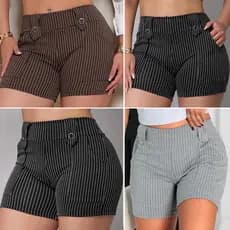 Short Feminino Risca de Giz Bermuda Feminina Primavera Verão