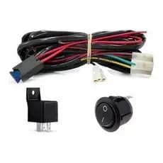 Chicote Universal Farol De Milha + Rele Fusivel E Botao