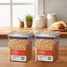 Kit 2 Potes Organizador Hermético Para Alimentos 450ml