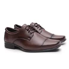Sapato Social Miletto em Material Tecnológico - 807 Capucino