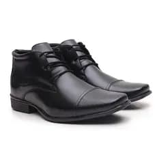 Bota Social Miletto em Material Tecnológico - 109 Preto
