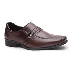 Sapato Social Masculino em Material Tecnológico Miletto com Metal Lateral Exclusivo Lançamento