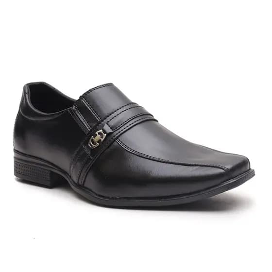 Sapato Social Masculino Com Metal Lateral em Material Tecnológico Exclusivo Lançamento